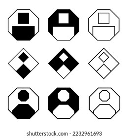 Avatar icon vector. User illustration sign account symbol. Personal Area logo.