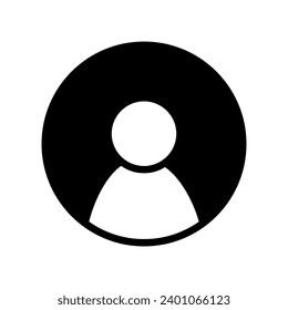Avatar icon vector. User illustration sign account symbol. Personal Area logo.