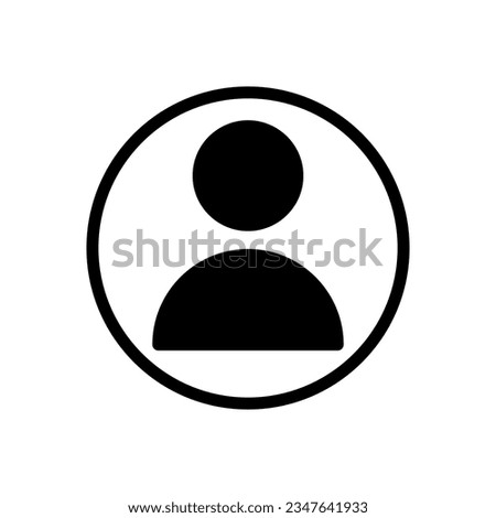 Avatar icon vector. User illustration sign account symbol. Personal Area logo.