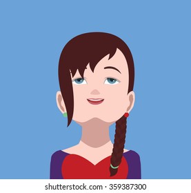 Avatar Icon Up view 