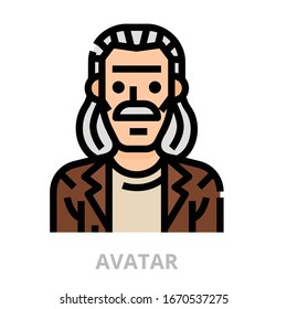 Icono de Avatar para sitio web, aplicación, impresión, documento, diseño de afiches, etc.