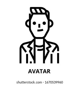Avatar Symbol für Website, Anwendung, Druck, Dokument, Poster Design, etc.