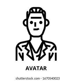 Icono de Avatar para sitio web, aplicación, impresión, documento, diseño de afiches, etc.