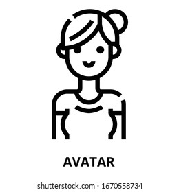 Avatar icon for website, application, printing, document, poster design, etc.