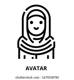 Icono de Avatar para sitio web, aplicación, impresión, documento, diseño de afiches, etc.