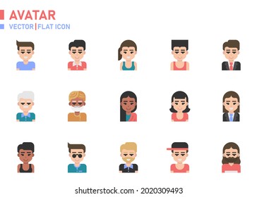 Avatar icon for website, application, printing, document, poster design, etc.