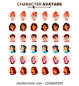 Avatar Icon Woman Vector. Default Placeholder. Colored Member. Cartoon Character Illustration

