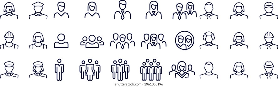 Avatar Icons and People Icons vector design
