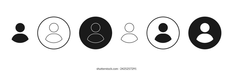 Avatar icons set. Vector illustration.