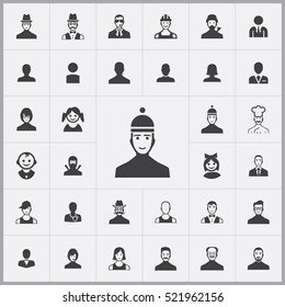 avatar icons universal set for web and mobile