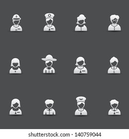 Avatar icons,vector