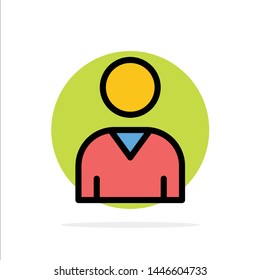 Avatar, Interface, User Abstract Circle Background Flat color Icon