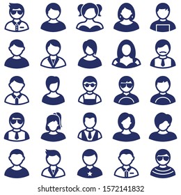 
Avatar Isolated Vector icons Set that can be easily modified or edited
