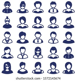 
Avatar Isolated Vector icons Set that can be easily modified or edited
