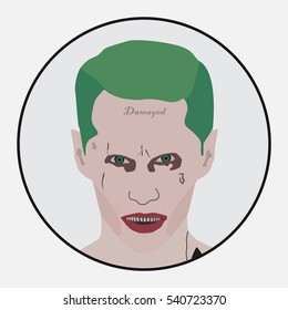 Avatar of Joker. Vector.
