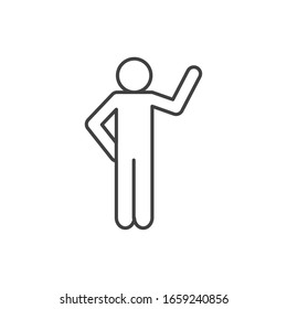 Icono de estilo Avatar diseño de perfil de persona comunicación social de usuario asociado de usuario humano y tema de figura Ilustración vectorial