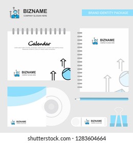 Avatar Logo, Calendar Template, CD Cover, Diary and USB Brand Stationary Package Design Vector Template