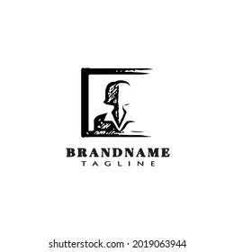 avatar logo concept design template modern vector illustration