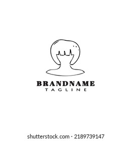 avatar logo concept design template modern vector illustration