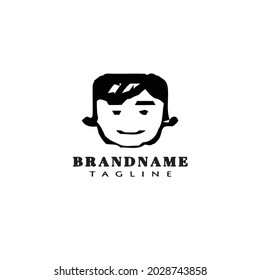avatar logo icon cartoon template modern vector illustration