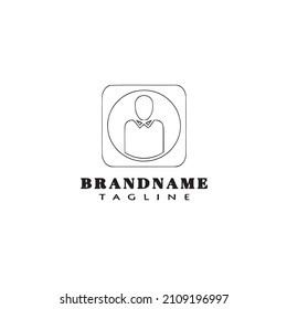 avatar logo icon cartoon template modern vector illustration