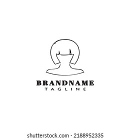 avatar logo icon cartoon template modern vector illustration
