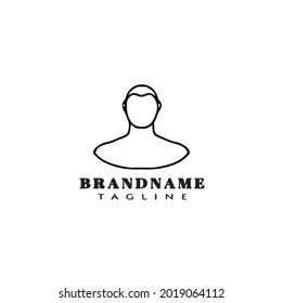 diseño de icono del logotipo de avatar estilo de ilustración vectorial moderna