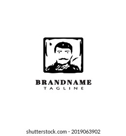 plantilla de diseño de icono de logotipo de avatar ilustración vectorial moderna