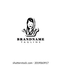 Avatar Logo-Symbol-Design-Vorlage moderne Vektorgrafik-Wohnung