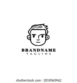 avatar logo icon design template modern vector cartoon