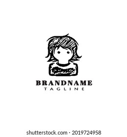 plantilla de diseño de icono del logotipo de avatar vector moderno