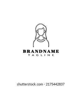 plantilla de diseño de icono de logotipo de avatar ilustración vectorial moderna