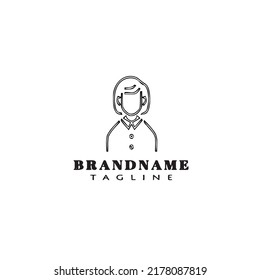 plantilla de diseño de icono de logotipo de avatar ilustración vectorial moderna