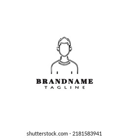 plantilla de diseño de icono de logotipo de avatar ilustración vectorial moderna