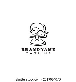 avatar logo icon people template modern vector illustration