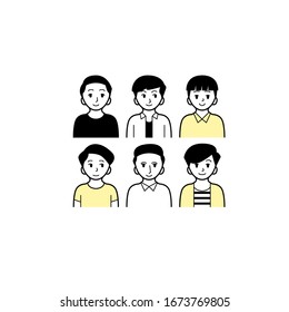 logotipo de avatar que se puede utilizar para varios fines 