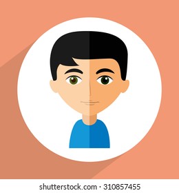 avatar male design, vector illustration eps10 graphic 