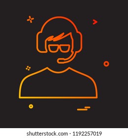 Avatar male icon design vector