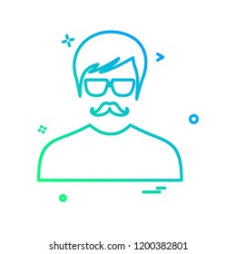 Avatar male icon design vector