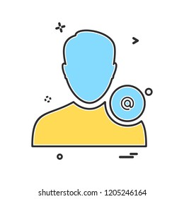 Avatar male icon design vector
