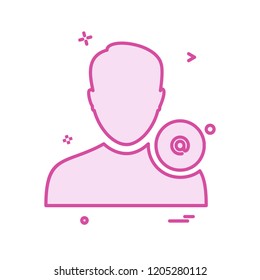 Avatar male icon design vector