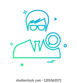 Avatar male icon design vector