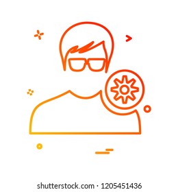 Avatar male icon design vector
