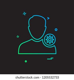 Avatar male icon design vector