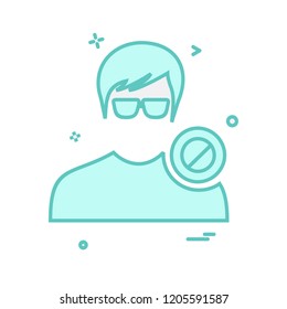 Avatar male icon design vector