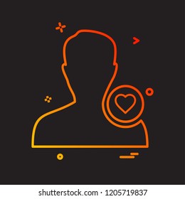Avatar male icon design vector