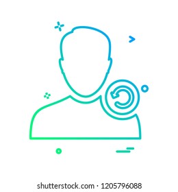 Avatar male icon design vector
