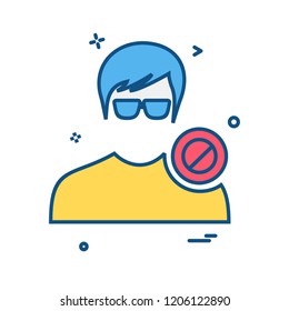 Avatar male icon design vector