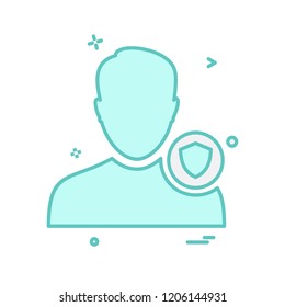 Avatar male icon design vector
