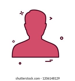 Avatar male icon design vector
